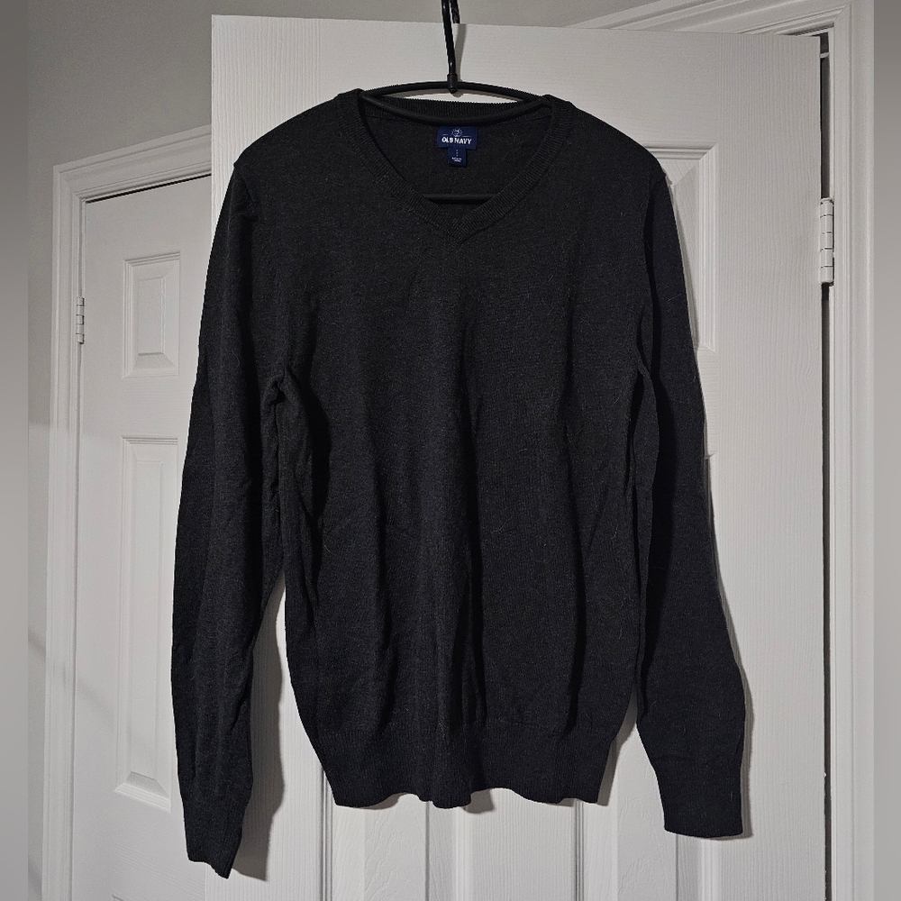 Dark Grey Old navy V-Neck Sweater